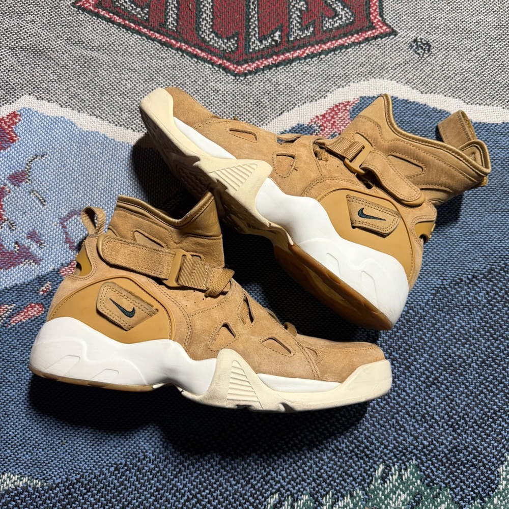 Nike Air Trainer Max 94 Low Wheat Flax Suede Brown 889013-200 Mens 8.5
